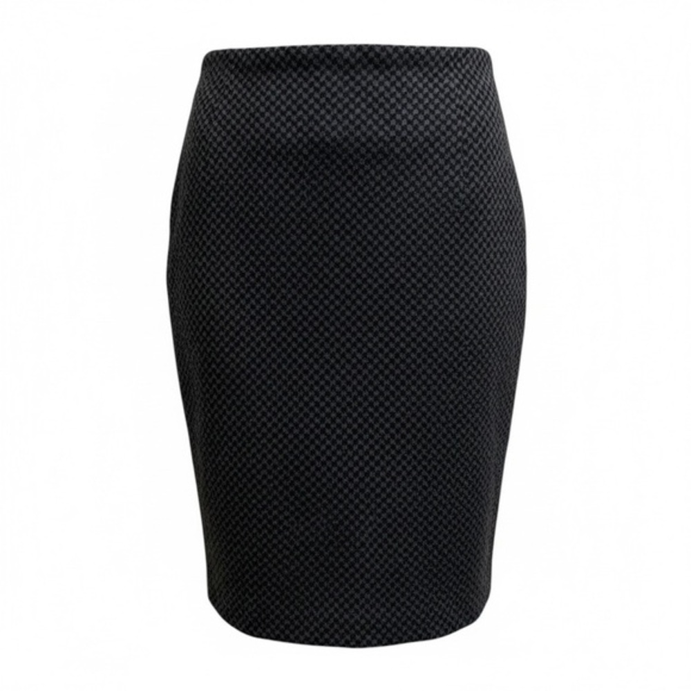 ELLE Black & Grey Textured Pull-On Pencil Skirt – Size M